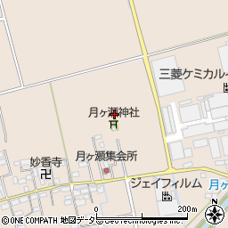月ヶ瀬神社周辺の地図