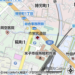 米子市営　武道館周辺の地図