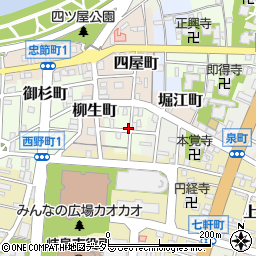 岐阜県岐阜市柳町周辺の地図
