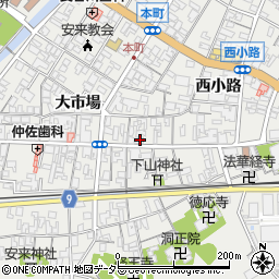 島根県安来市安来町大市場1655周辺の地図