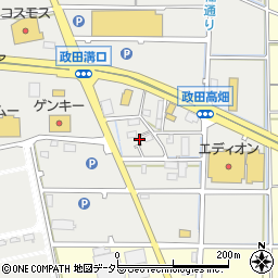 岐阜県本巣市政田1573-8周辺の地図