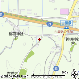 岐阜県可児郡御嵩町古屋敷周辺の地図