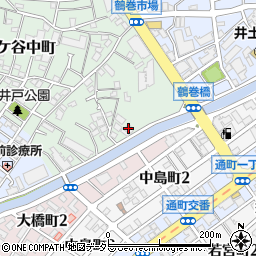 東京電力井土ヶ谷変電所周辺の地図