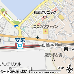 島根県安来市安来町2140周辺の地図