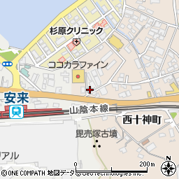 島根県安来市安来町1周辺の地図