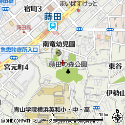 神奈川県横浜市南区蒔田町山ノ根周辺の地図