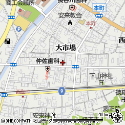島根県安来市安来町大市場1637周辺の地図