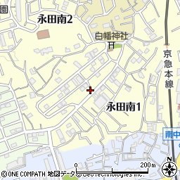 神奈川県横浜市南区永田南周辺の地図