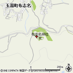 島根県松江市玉湯町布志名151周辺の地図