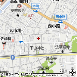 島根県安来市安来町中市場1664周辺の地図