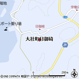 島根県出雲市大社町日御碕周辺の地図
