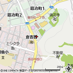 倉吉鍛冶町簡易郵便局周辺の地図