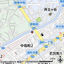 鶴巻橋公衆トイレ周辺の地図