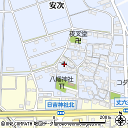 岐阜県安八郡神戸町安次465周辺の地図