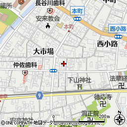 島根県安来市安来町大市場1645周辺の地図