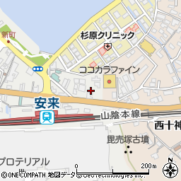 島根県安来市安来町姫崎町周辺の地図