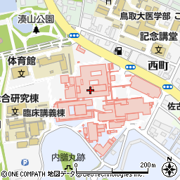 米子市立　院内学級小学部周辺の地図