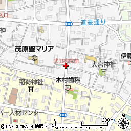 武田病院前周辺の地図