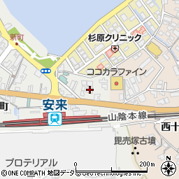 島根県安来市安来町2135周辺の地図