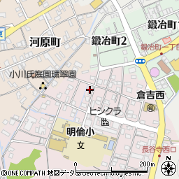 鳥取県倉吉市余戸谷町周辺の地図