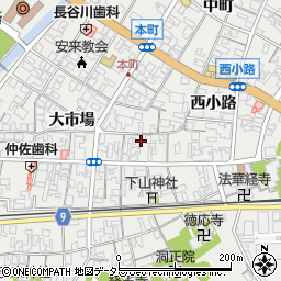 島根県安来市安来町大市場1656-1周辺の地図