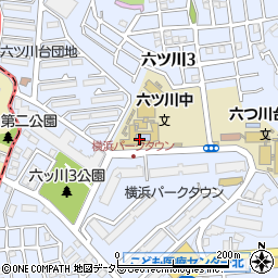 横浜市立六ツ川中学校周辺の地図