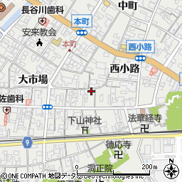 島根県安来市安来町中市場1666周辺の地図