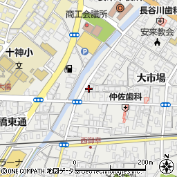 島根県安来市安来町明治町1186-1周辺の地図