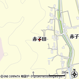 鳥取県鳥取市赤子田周辺の地図