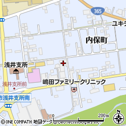 滋賀県長浜市内保町2822周辺の地図