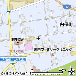 滋賀県長浜市内保町2509周辺の地図