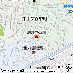 鳥井戸公園周辺の地図