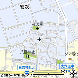 岐阜県安八郡神戸町安次520周辺の地図