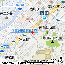 神奈川県横浜市南区宮元町4丁目82周辺の地図