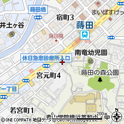 神奈川県横浜市南区宮元町4丁目82周辺の地図