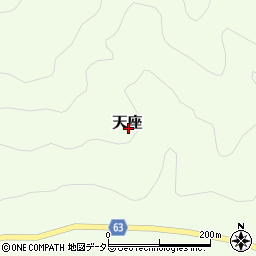 京都府福知山市天座周辺の地図