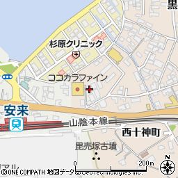 島根県安来市安来町2141周辺の地図