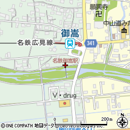 名鉄御嵩駅周辺の地図