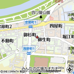 岐阜県岐阜市御杉町11周辺の地図