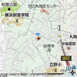 神奈川県横浜市中区竹之丸53周辺の地図