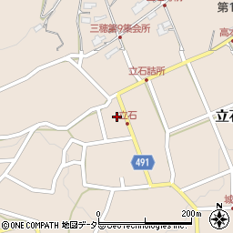 長野県飯田市立石498周辺の地図