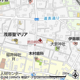 千葉県茂原市高師960-1周辺の地図