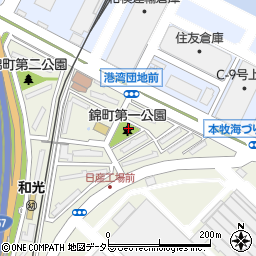 錦町第一公園周辺の地図