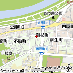 岐阜県岐阜市御杉町28周辺の地図