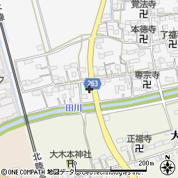 滋賀県長浜市中野町412周辺の地図