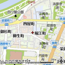 岐阜県岐阜市四屋町23周辺の地図