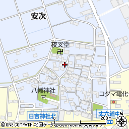 岐阜県安八郡神戸町安次519周辺の地図