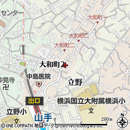 横浜大和郵便局周辺の地図