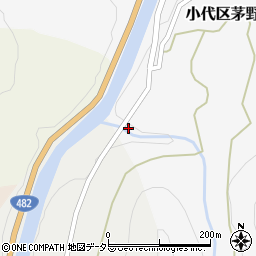 兵庫県美方郡香美町小代区茅野552周辺の地図