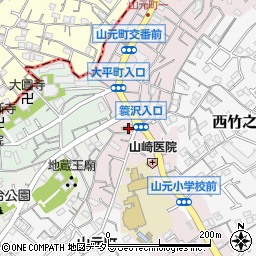 ローソン横浜山元町二丁目店周辺の地図